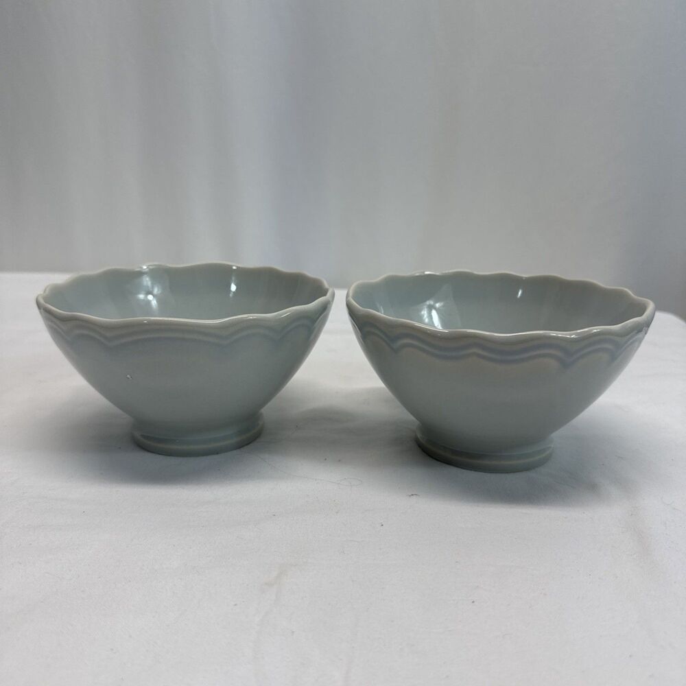 Matceramica Catarina de Braganca Blue Footed Soup Cereal Bowl Set Of 2